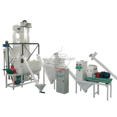 China Made Animal Feed Factory Supplier 3-4 t/h Livestock Chicken Pig Sheep Feed Pellet Production Line for sale