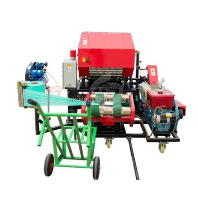 China Convey Mini Silage Packaging Machine Hay Scooping Machine Straw Wrapping Wrapping for sale