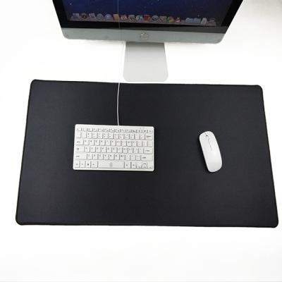 China Promotional XXL Game Extended Single Black Non-slip Rubber Mat Stitched Edges Gaming Mouse Desk Pad for sale