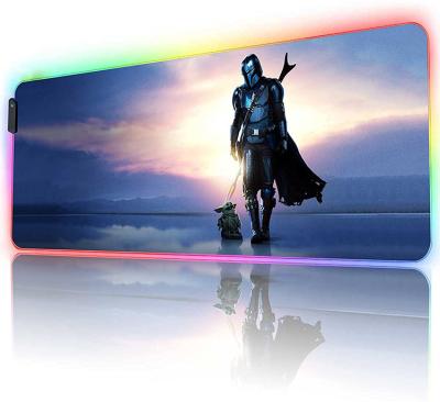 China Custom Gamer Extra Large Gaming Mouse Pad XXL RGB LED Soft Lighting With USB Port for sale