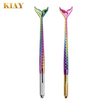 China Newest Mermaid Permanent Makeup 3D Microblading Needles Tattoo Manual Pen for sale