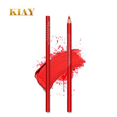 China Beauty Makeup Red Color Long Lasting Waterproof Lip Pencil For Lip Liner for sale