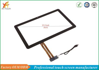 China 21,5 des Zoll-KTV Abdeckungs-Glas Touch Screen Platten-2mm der Stärke-6H, Kontakt 4KV ESD zu verkaufen