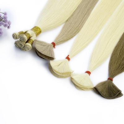 China Body Wave Hand Tied Weft Extension Remy Hair , Platinum Blonde Hair Vendors From India Hand-Tied Weft for sale