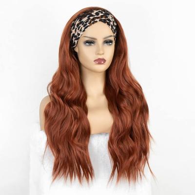 China Body Wave 4C Long Wavy Body Wave Natural Colored Headband Wigs Alimina Drop Shipping Headband Wig Volume for sale