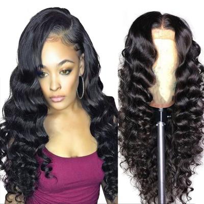 China Factory Body Wave Hd Lace Wigs Lowest Price Lace Hair Wigs Big Front Wig Loose Wave Human Hair Swiss Hair Wigs for sale