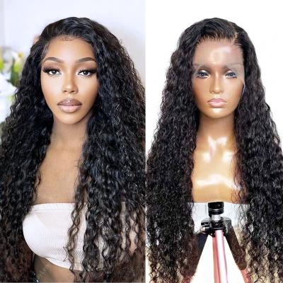 China Wholesale Price Body Wave Virgin Human Hair Best Peruvian Remy Human Hair Wig 13X4 13X6 Transparent Lace Front Wig Kinky Curly Wig for sale