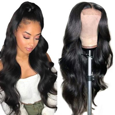 China 100% Deep Virgin Hair Water Wave Body Wave Wigs Human Hair Lace Front With 13X6 13X4 Hd Pre Plucked Lace Frontal Wig for sale