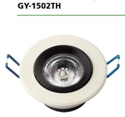 중국 3000k / 6500k 둥근 지도된 Downlights GY-1502TH 7W AC100-265V 입력 전압 판매용