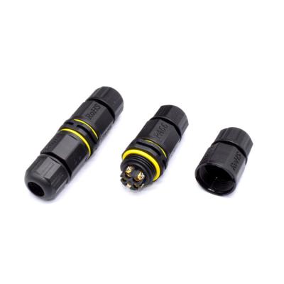 China IP68 Waterproof Waterproof Connector Straight 5 Pin Marine Waterproof Cable Connector for sale