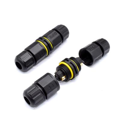 China Led Lighting Screw Wire Electrical Connector For Outdoor LED Light Led Display 2 3 Pin Waterproof Connector for sale