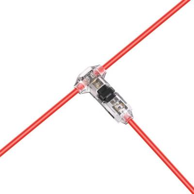 China Outdoor Low Landscape Lighting Low Voltage Wire Splice Connectors Solderless T Tap Quick Connector 1 Pin For 18-24 A.W.G. for sale