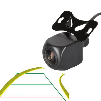 China Waterproof CCD Wide Angle Big Fisheye Lens With Auxiliary Line Track Car Reversing Rearview Camera for sale