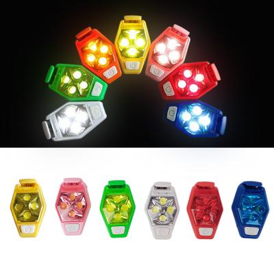 China ROAD Bike Rear Tail Light Clip On Sports Shoes Clips Led Wrist Safety Lamp Light Bright Warning Clip For Running Walking for sale