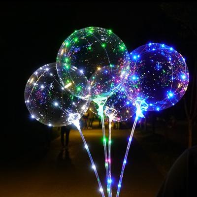 China Hot Selling TPU Neon-Glo Theme Party Supplies Birthday Decor Party Wholesale Light Up Bobo Balloons Led for sale