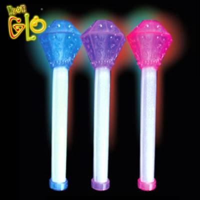 China TPR Gift LED Light Flashing Fairy Magic Wand with Diamond Top for sale