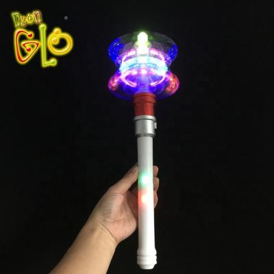 China Customized Light Snowflake Spinning and Flashing Magic Wand for sale