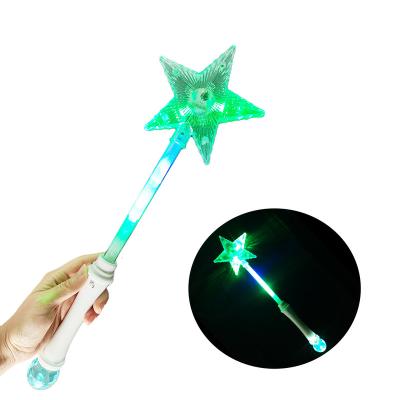 China Promotion New Year Fiestas Event Theme Fairy Magic Party Supplies Light Up Star Magic Wands Toys Led Light Glow Sticks for sale