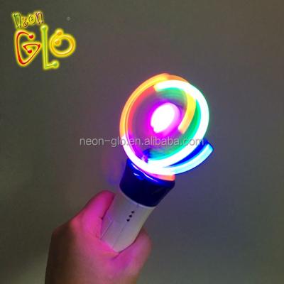 China Spinning And Flashing Kids Promote LED Magic Spinning Wand With Colorful Light for sale