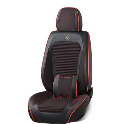 China Sports Leather Buckwheat Material Husk Filling To Relieve Fatigue And Easy Care Inclusive Universal Coach Car Seat Covers for sale