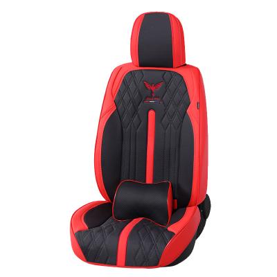 China Geometric Easy Care Breathable Universal Car Seat Cover Multi Colored Seat Covers Fashion Bag Set OEM Geometric Car Seat Cover for sale