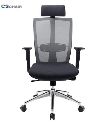 China (Size) New Design Adjustable Office Rotating High Back Supported Lumbar Mesh Office Chair for sale