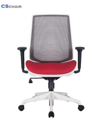 China Gray (Height) Adjustable Nylon Frame Ergonomic Computer Chair With Adjustable Armrest for sale