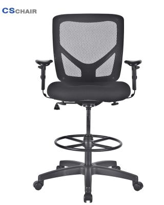 China (Height)Adjustable Multifunctional Drafting Chair with Adjustable Foot Ring and Arms for sale