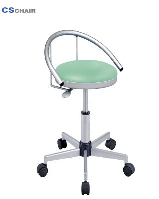 China PU Leather Transitional Swivel Bar Stool With Stable Low Fashion 360 Rotate Round Dental Stool For Office Chair for sale