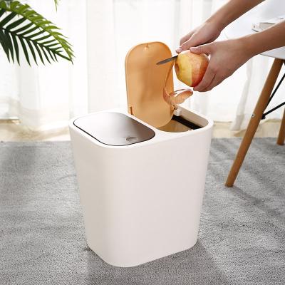 China Sustainable Double Type Classification Rubbish Storage Box Trash Bin for sale