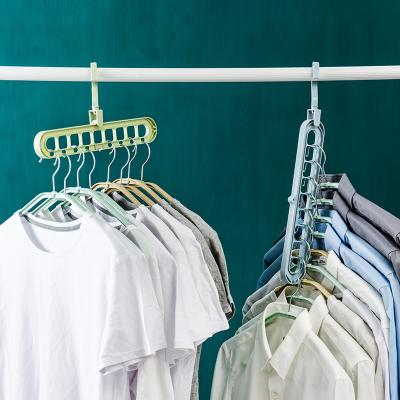 China Sustainable New Product Multifunctional Plastic Hanger Folding, Magic Hangers For Clothes for sale