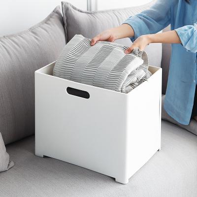 China Durable Plastic Laundry Basket Folding Household Storage Toy Dirty Laundry Basket Large for sale