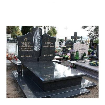 China Best Price Headstone Monument G654 EUROPEAN Granite Polished Memorial Headstone Grinding European Style for sale