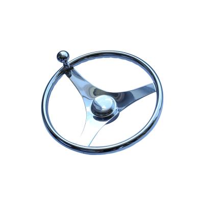 China 15.5 Inch 304 Stainless Steel Marine Hardware Boat Accessories Steering Wheel For Yacht for sale