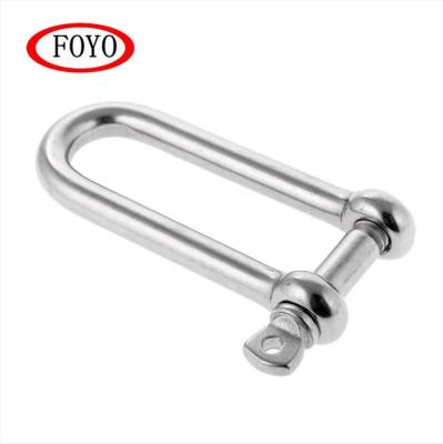 China Foyo Shackles Metal High Quality Stainless Steel U Straight Shackle for sale