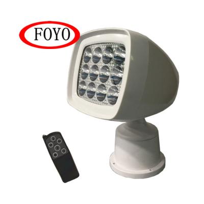 China Used in Foyo LED Marine Wireless Floodlight Accessories Boat Fishing Spot/Flood Beam Remote Control Horizontal/Vertical Rotation for Boats, RV, Trailer, Trucks for sale