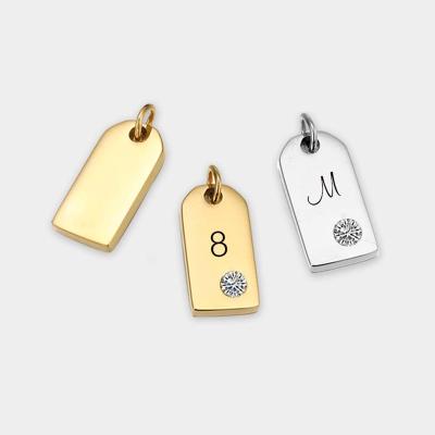 China Ringcal DIY CLASSIC Zircon 14K Gold Pendant Charm For Handmade Jewelry Bracelet Making Jewelry Accessories Customized Charms for sale