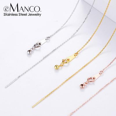 China DIY Sublimation CLASSIC Base Necklace Blanks Necklace Custom Initial Piercing Accessories Charm For Making 14k Gold Jewelry Wholesale for sale