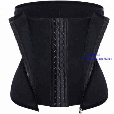 China Antibacterial Women's Underbust Corset Waist Trainer Cincher Steel Boned Body Shaper Waist Trimmer Belt for sale