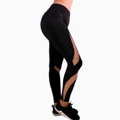 China Anti-Static High Quality Spandex Sports Logo Women Gym Leggings Waist Yoga Equipment Customized Fitness Women Yoga Pants Top for sale