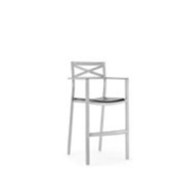 China Expanded Powder Coating Good Quality Stabilize Comfortable Sedentary Simple Outdoor Red Modern Barstools for sale