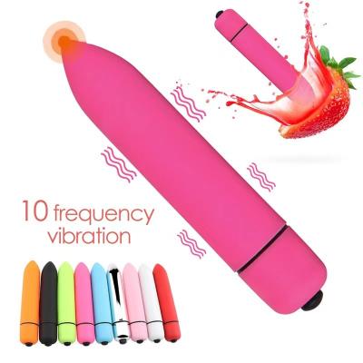 China 10 Mode Vibration Super Power Sex Toys Silver Mini Bullet Vibrator Rechargeable Vibrator Bullet Vibrating USB Rechargeable Women For Men 10 Speed for sale