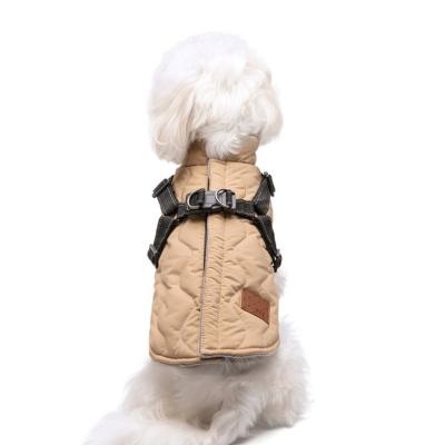 China Factory Wholesale Comfortable CLASSICS Autumn And Winter Cotton-padded Dog Clothes for sale