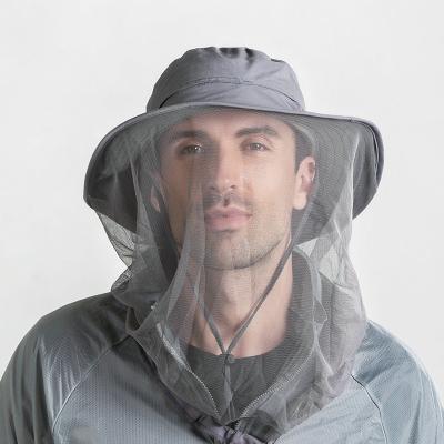 China Protective Durable Insect Picture Hat Outdoor Fishing Mosquito Proof Hat Umbrella Hat For Sale for sale