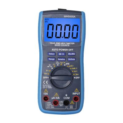 China Digital Multimeter RMS 6000 Best Multimeter Counts True Auto Range Multitester WH5000A WH5000A for sale