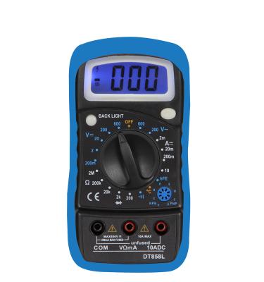 China Backlight Digital Multimeter With Temperature Test DT858L DT858L for sale