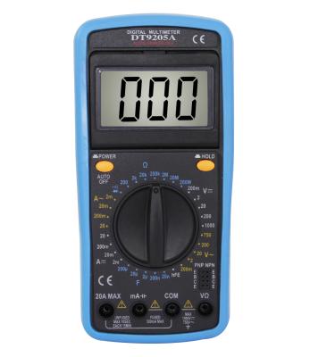 China DT9205A Adjustable Angle Digital Multimeter With Buzzer Capability Test DT9205A.2 for sale