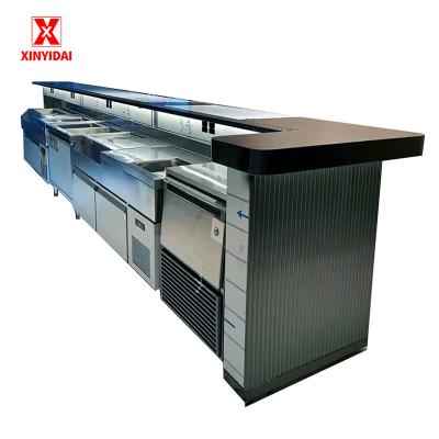 China Contemporary Customized high-quality modern and hotel cafe restaurant bar counter design for sale