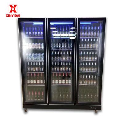 China Single-Temperature Vertical commercial display cabinet supermarket freezer beverage refrigerated display cabinet for sale