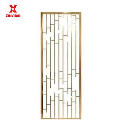 China Modern luxury Minimal laser cutting of stainless steel screen and room partition metal for sale